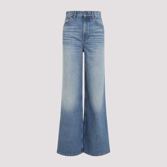CHLOE Women Denim Pants CH26SDP02252 40R DREAM BLUE