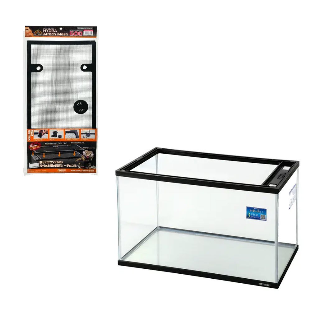 コトブキ工芸　クリスタル水槽　ＫＣ－６００Ｓ＋ヒュドラアタッチメッシュ　６００セット　お一人様１点限り　ＣＲＣ10―11―03―90―00
