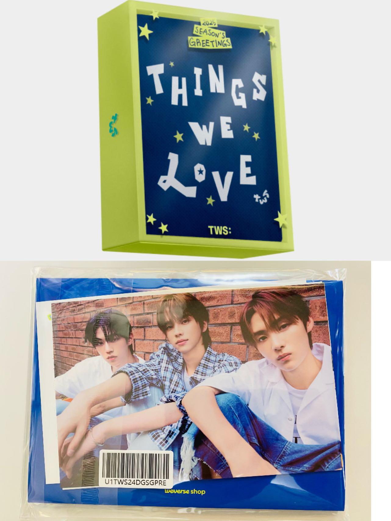 TWS 2025 SEASONS GREETINGS GLOBAL特典フォトセット シーグリ シニュ ドフン ヨンジェ ハンジン ジフン ギョンミン シーズンズグリーティング