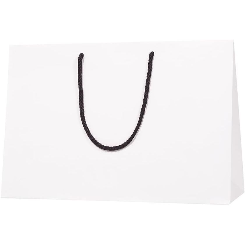 （まとめ買い）シモジマ HEIKO 手提げ紙袋 ブライトバッグ 45-13 白MT（マットPP貼り） 10枚 幅450xマチ130x高300mm 006460000 [x3セット]