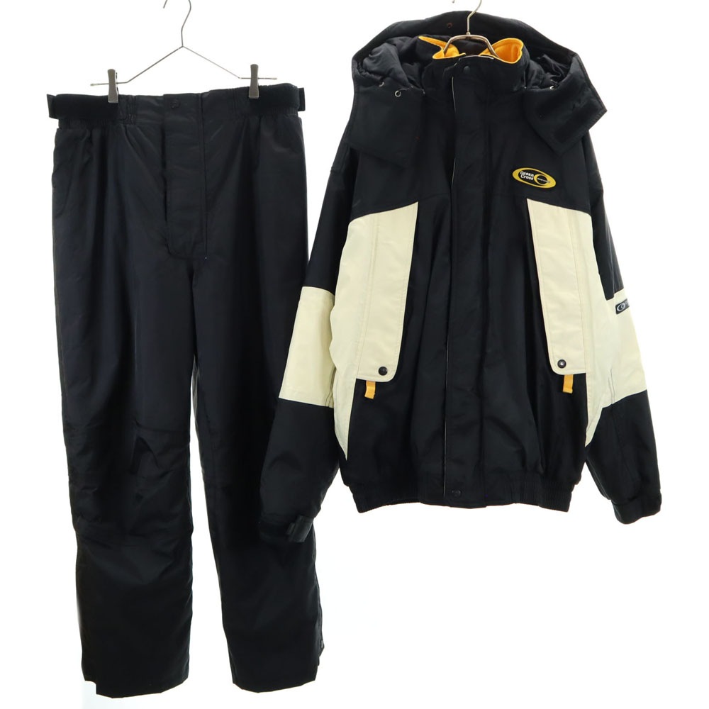 ソーシン 中綿ジャケット 上下セットアップ XXL ブラック SOHSHIN OCEAN CROSS ビッグサイズ メンズ