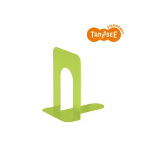 （まとめ）TANOSEE ブックエンド T型 特大 マスカットグリーン 20組