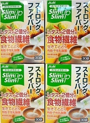 ４個セットスリムアップスリム ストロングファイバー 30袋入り×４個