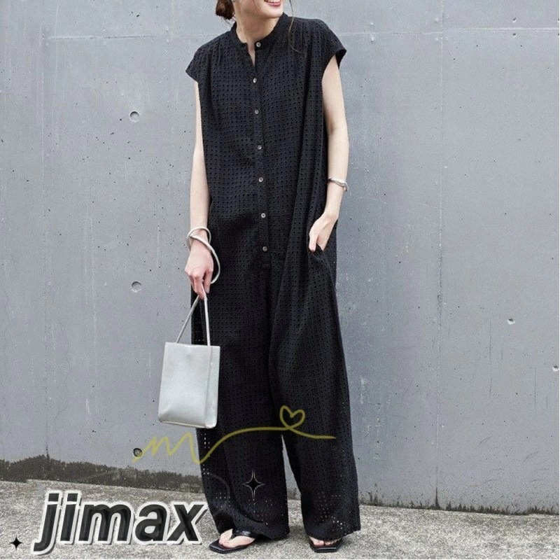 短納期 セットアップ レディース カジュアル 夏 黒 半袖 ツナギ つなぎ つなぎ服 ツナギ服 おしゃれ 着こなし 脱ぎやすい 裏地あり サロペット 通気性 オールインワン コーデ パンツ ボトムス