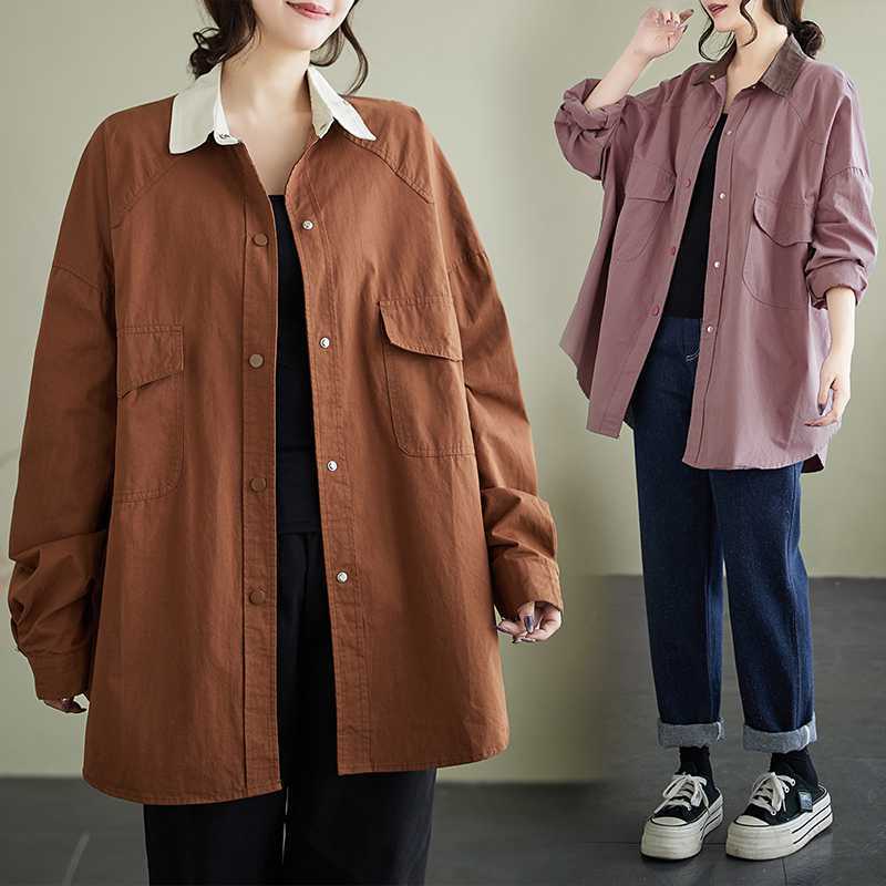 「ファットガール」 2024秋新品 ジャケット 大きいサイズ 体型カバー レディース アウター メガ割30%までに制限