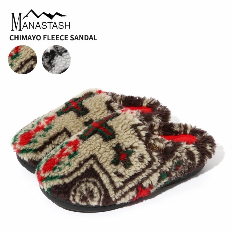 スブ×マナスタッシュ 冬サンダル SUBU×MANASTASH チマヨ フリース サンダル CHIMAYO FLEECE SANDAL シューズ 靴