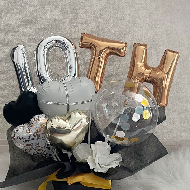 バルーンフラワー 開店祝い 周年祝い バルーンギフト 名入れ バルーンアレンジ おしゃれ 記念日 誕生日 open 卓上 お祝い 数字 お店 周年 開院 5,544円