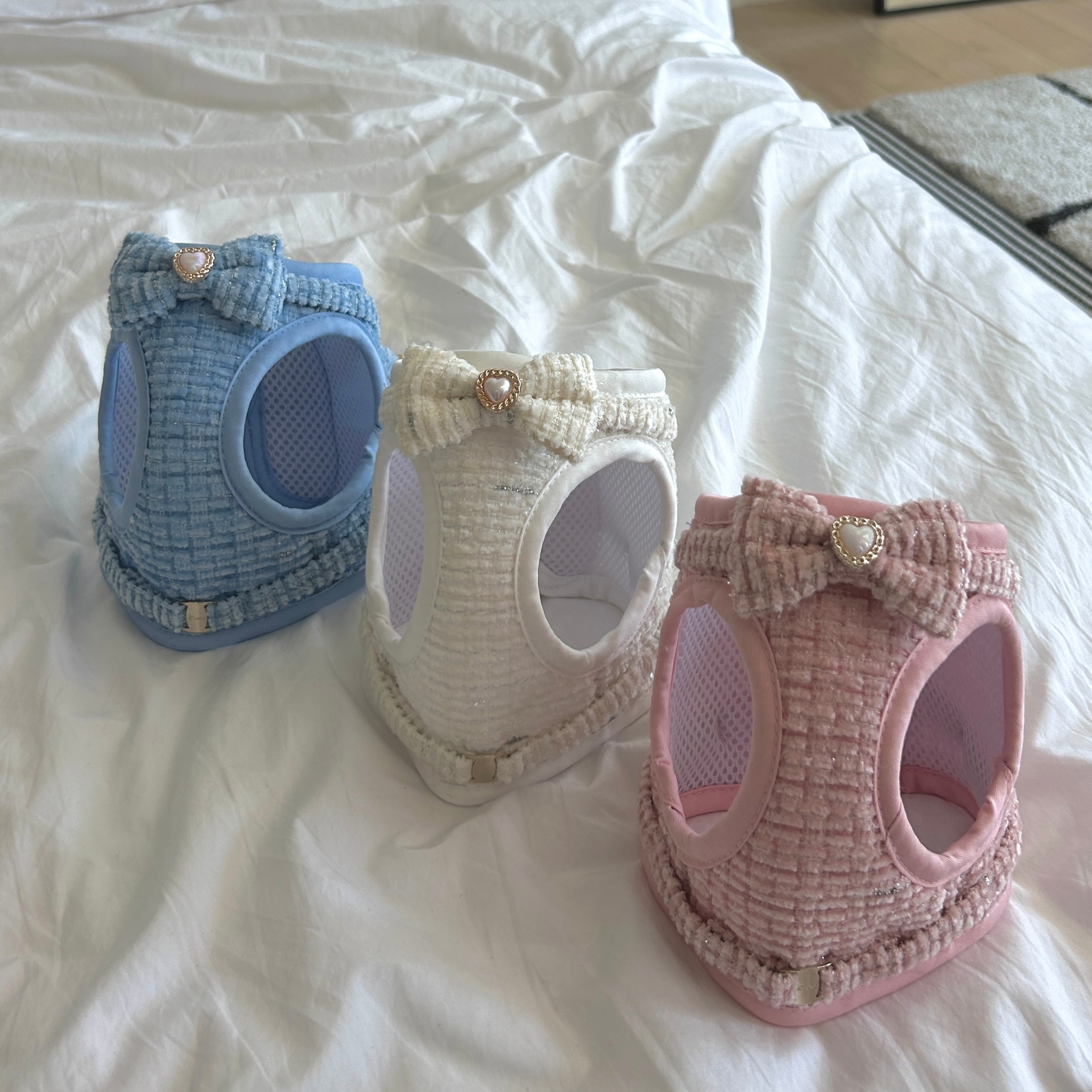 Twinkle Heart Harness（ハートハーネス）　お散歩グッズ/韓国グッズ/ドッグウェア/犬用品/ペット用品/愛犬/愛犬グッズ/お散歩