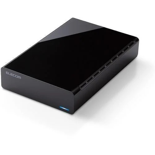 エレコム ELD-HTV020UBK 外付けハードディスク 2TB ラバーフット付 ブラック ELDHTV020UBK