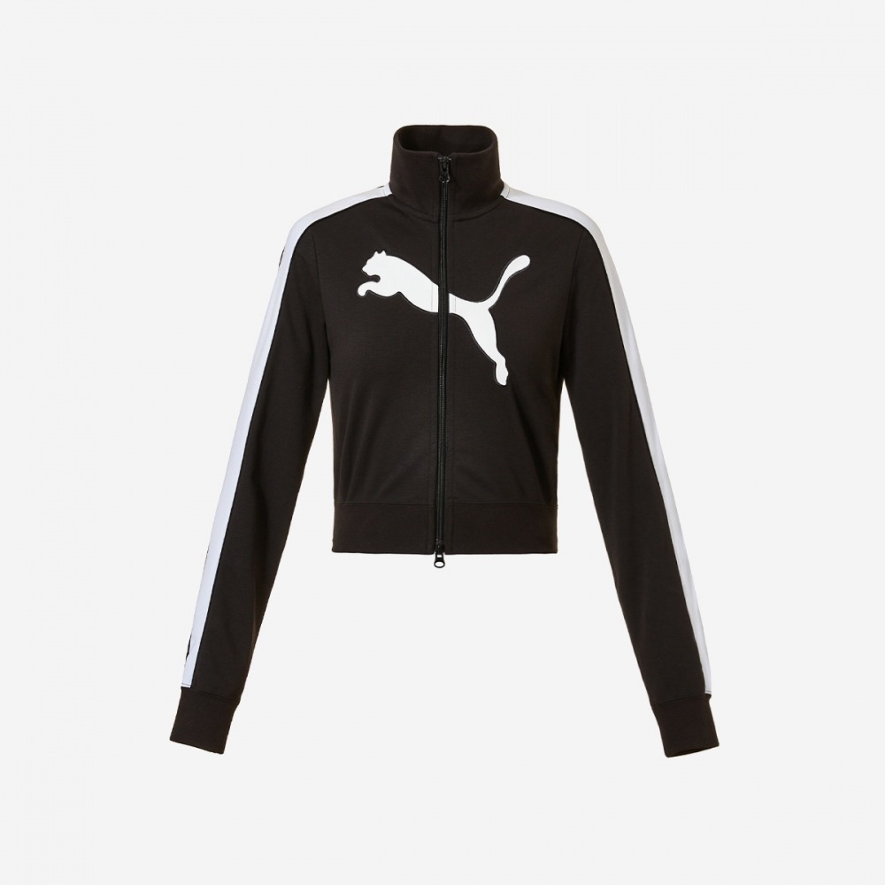 Puma Archives T7 スリムクロップトラックジャケット PKI63212301-PUMA ブラック-プーマホワイト
