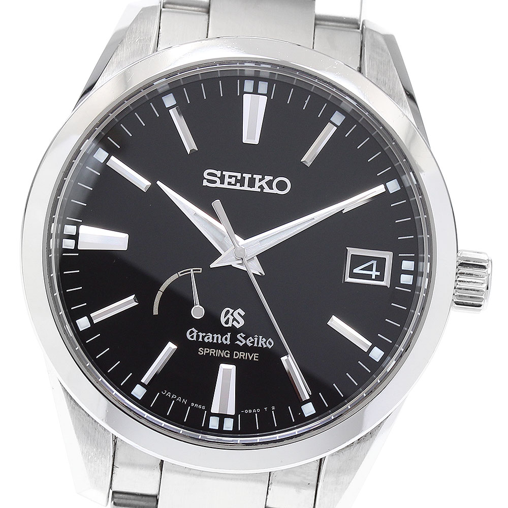 セイコー SEIKO SBGA101/9R65-0BM0 グランドセイコー パワーリザーブ デイト スプリングドライブ メンズ 保証書付き_886261【中古】
