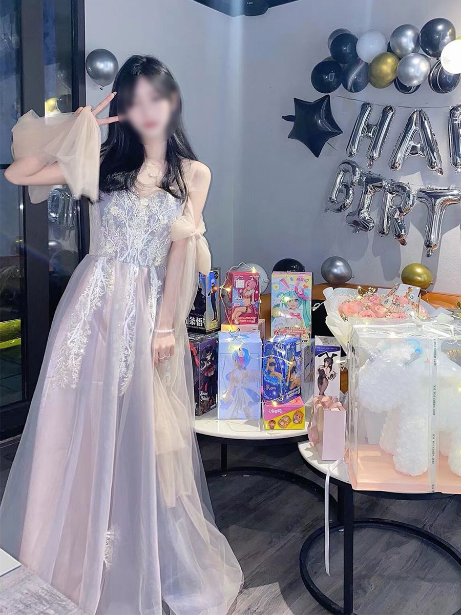【2枚購入で 3oo円OFF！】ドレス女性 2025 ハイエンド誕生日大人ホスト卒業スーパー妖精気質
