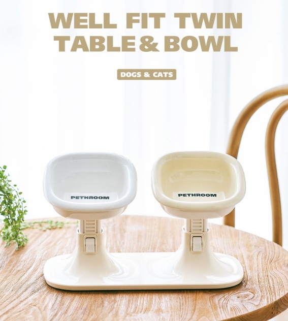 ウェルフィットツインテーブル＆ボウル 高さ＆角度調整可能！ペットの体型に化されたウェルフィットツインテーブル 11,392円