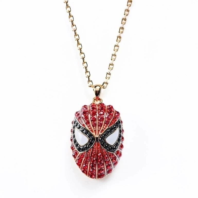 ネックレス ペンダント レディース マーベル スパイダーマン レッド×ブラック×ゴールド 5650576 ジュエリー アクセサリー 女性