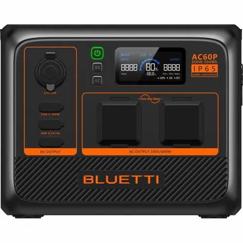 BLUETTI プレミアムシリーズ 防水 504Wh ポータブル電源 AC60P AC60P