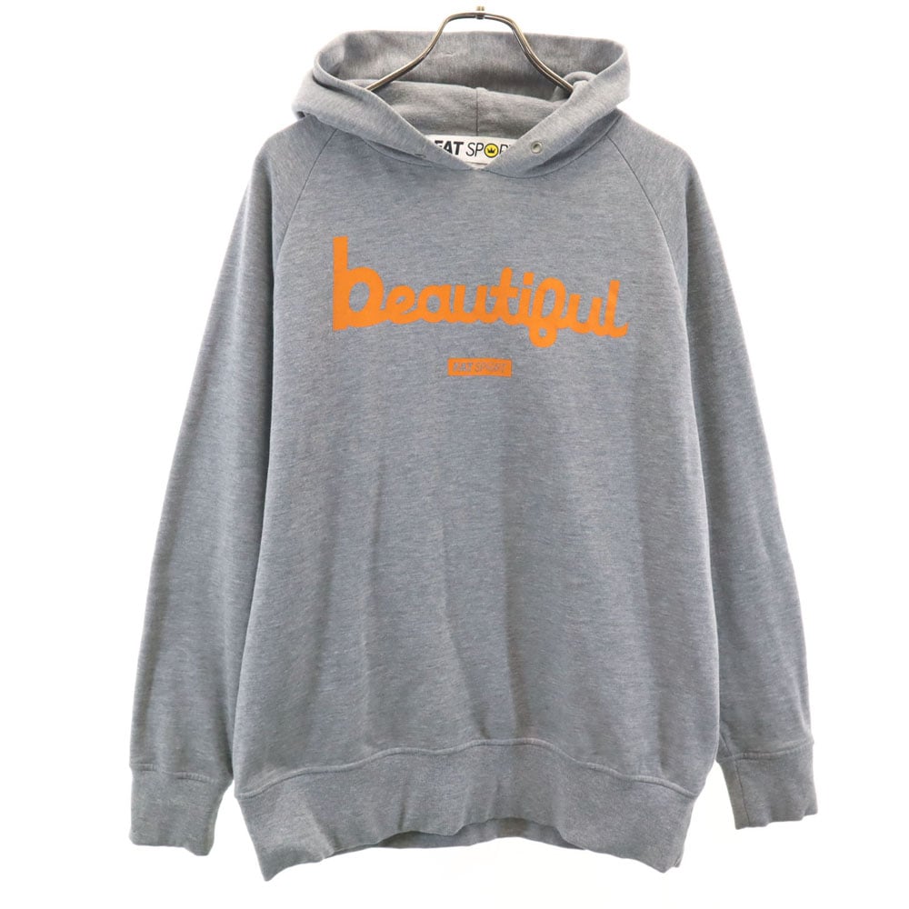 FAT SPORTS エフエーティースポーツ 長袖 トレーナー XL グレー スウェット 裏起毛 メンズ 古着