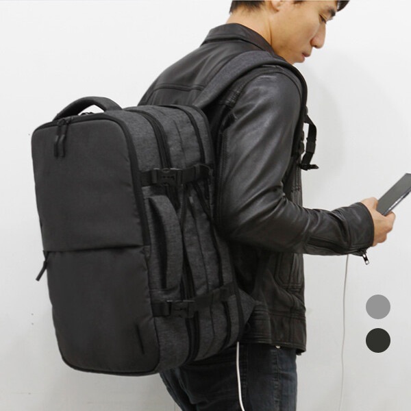 DICUBO)エクステンション スマート ポケット ツートン バックパック DC1910