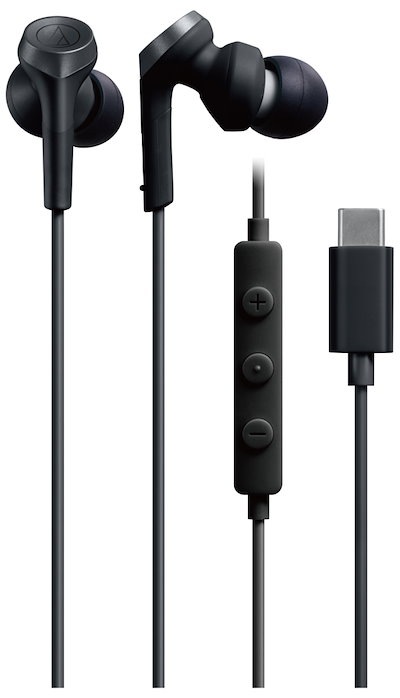 他サイト： オーディオテクニカ ATH-CKS330C BK USB Type－C用イヤホン ブラックATHCKS330C BKの商品画像