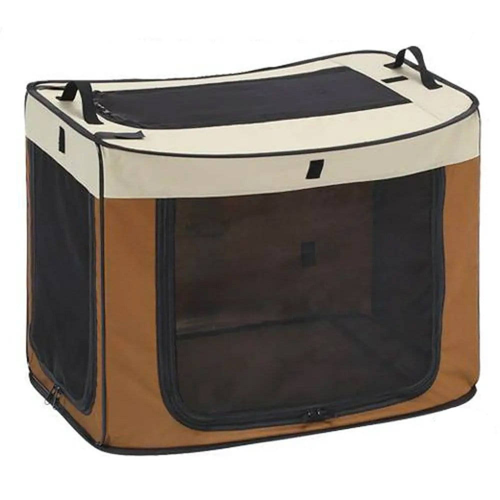 どこでもワンタッチケージ　Ｓ　ブラウン　ＤＰ－６８２　犬　猫　クレート　ケージ　ゲージ　サークル　折りたたみ　ＣＲＣ40―67―15―05―00