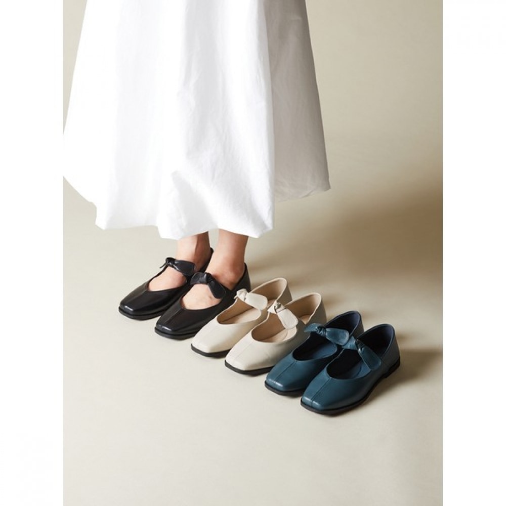 (Mook) 女性用アイビーリボンフラット3色