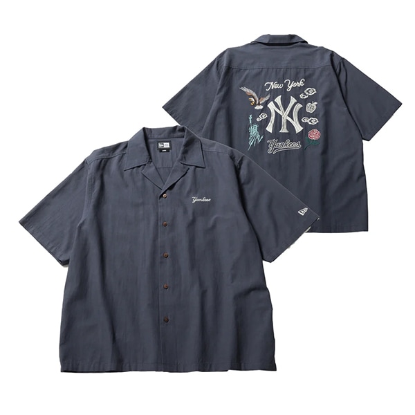 26SS ニューエラ NEW ERA 半袖 スーベニア シャツ ニューヨーク ヤンキース ネイビー MLB 野球 14856641