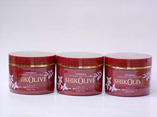 日本オリーブ 3個 シコリーブ薬用スキンクリーム 180gx3個