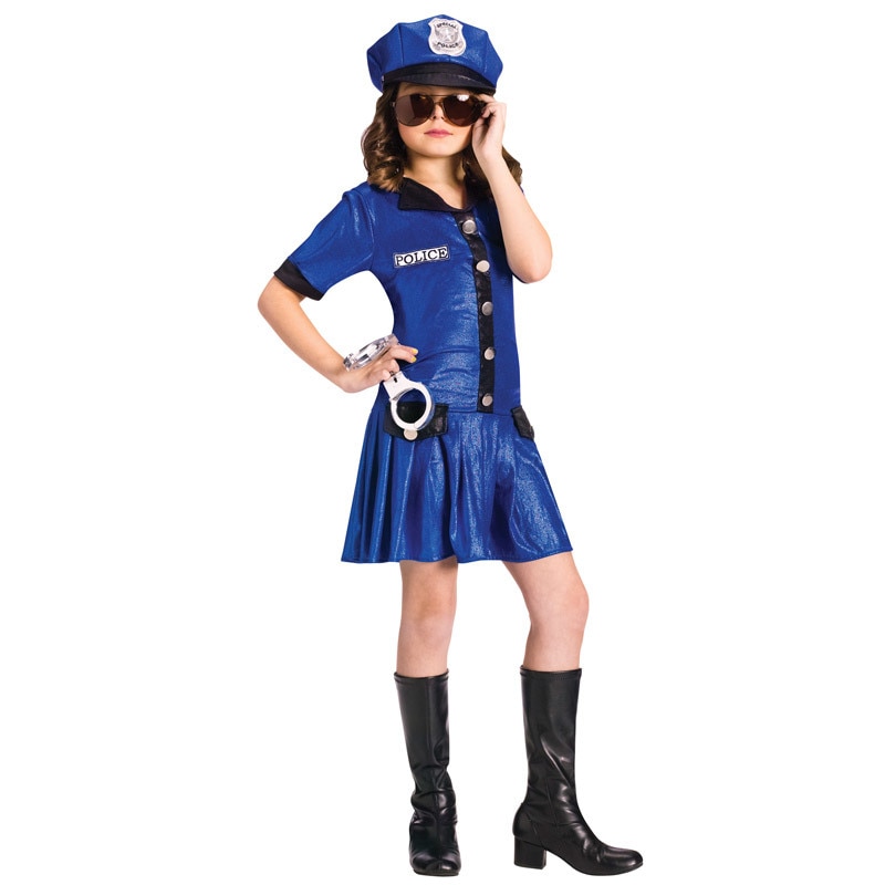 コスプレ 仮装 ポリスチーフ 女の子用 S 【 コスプレ 衣装 ハロウィン 仮装 コスチューム 子供 ポリス 警察 子ども用 パーティーグッズ 警官 こども キッズ 警察官 婦警 】