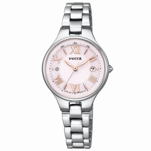 取寄品 正規品 CITIZEN シチズン ウィッカ KS1-813-91 wicca ラウンドフェイス 日付カレンダー レディース腕時計