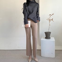 (5color) 🔥あったか 裏起毛🔥ブーツカットスラックス