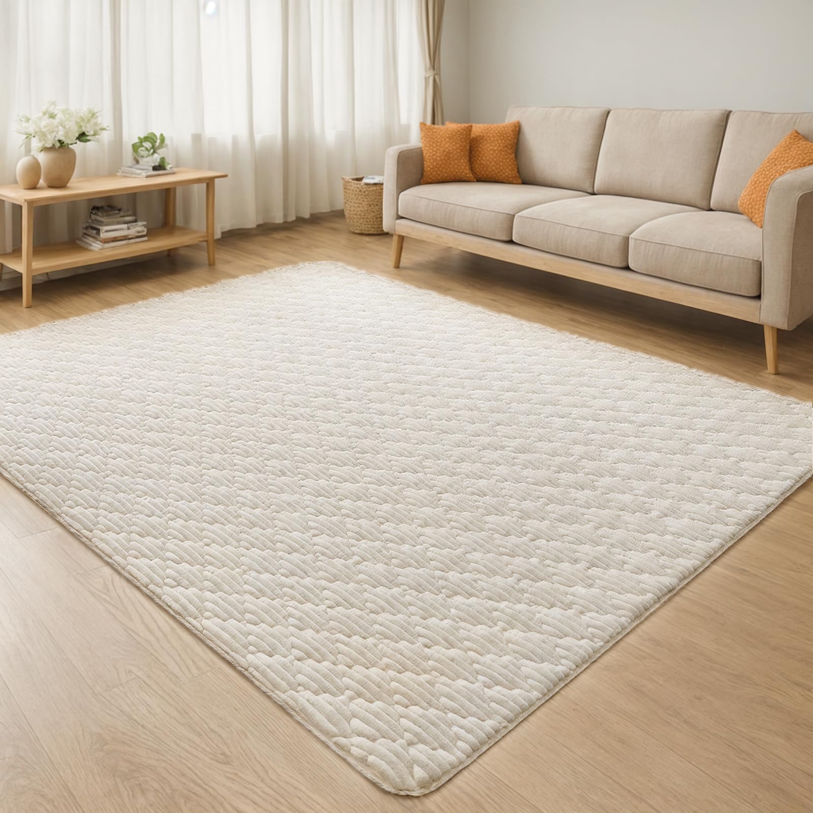 Colorsroom カーペット ラグマット 3畳 極厚 【５層構造】 防音 撥水加工 掃除しやすい 防ダニ 抗菌 防臭 低ホルム ホットカーペット対応 静電気防止 低反発と同じ厚み こたつ敷きマット