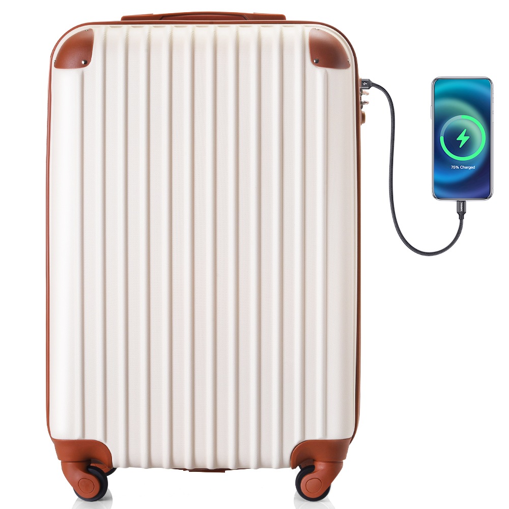 【安心保証付き】キャリーケース Sサイズ スーツケース USB充電ポート付き カップホルダー付き キャリーバッグ スーツケース 2日 3日 小型 TSAロック搭載 おしゃれ254