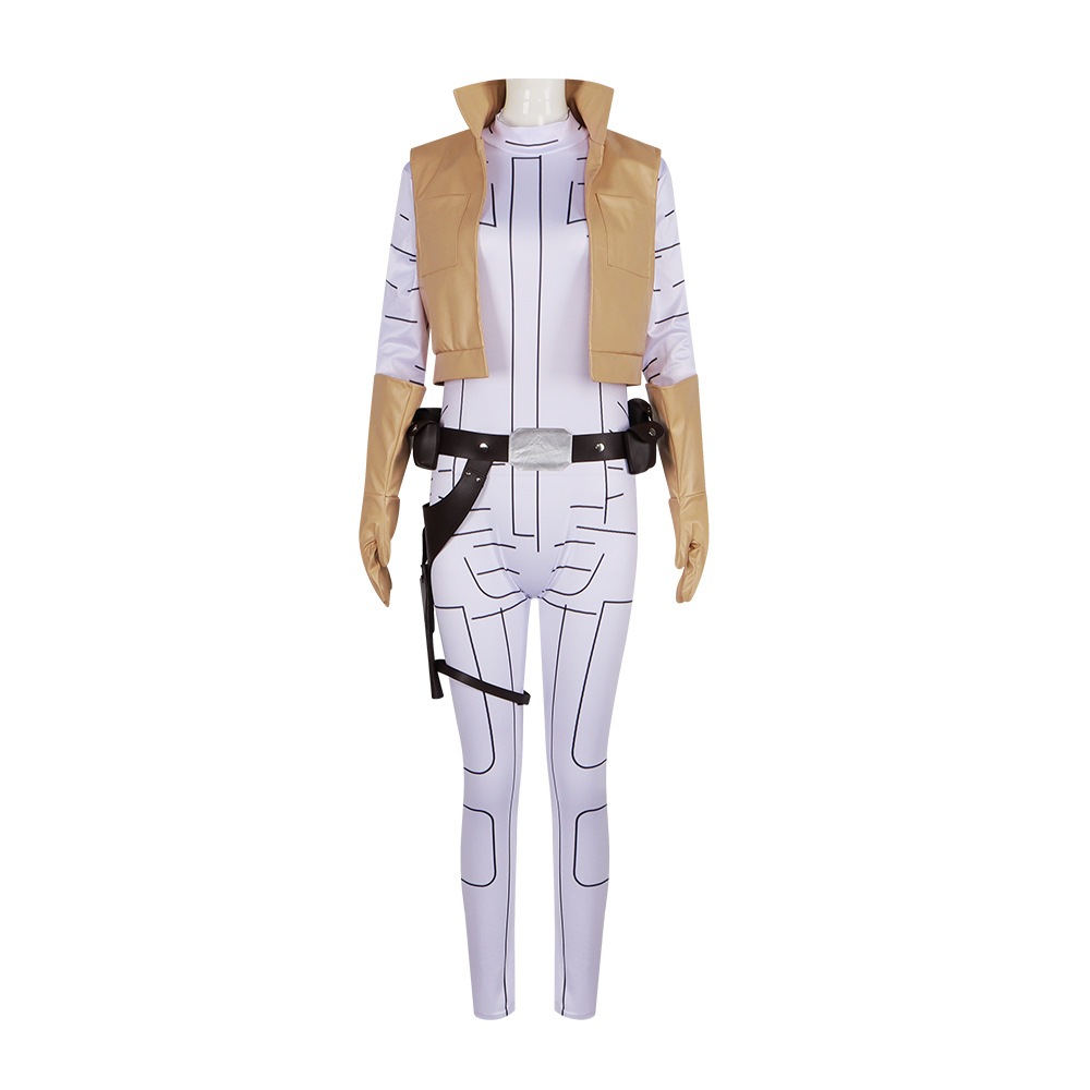 スターウォーズコスプレ衣装レイア姫レオタード制服コスプレハロウィン舞台パフォーマンス衣装