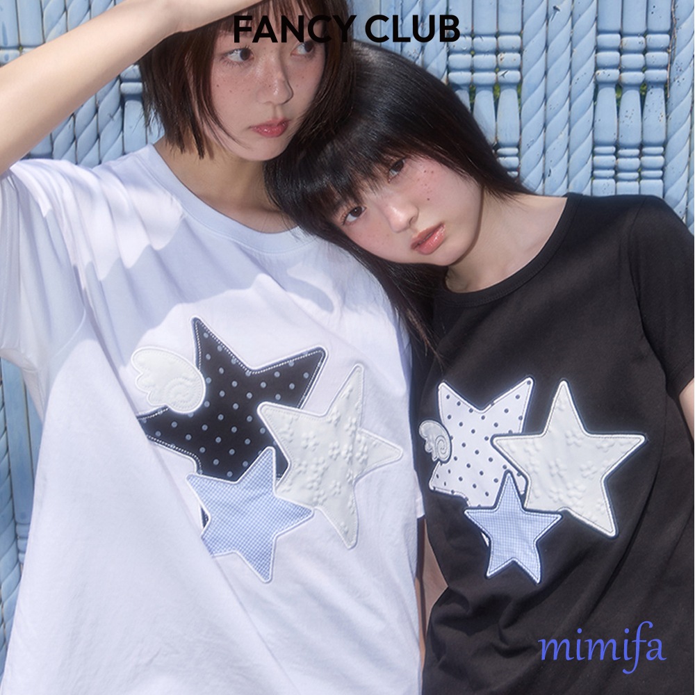 [FANCY CLUB] MIX STAR ANGEL パッチTシャツ