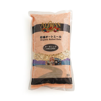 他サイト： オーガニック 有機オートミール500g 約10食 押し麦 低GI スーパーフードの商品画像