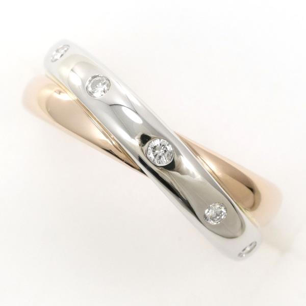 ヴァンドーム青山 PT900 K18PG リング 指輪 9号 ダイヤ 0.10 ジュエリー 中古 47,904円