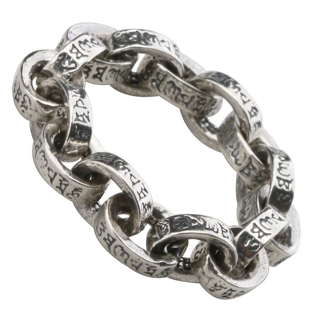 925 真言ペーパーチェーンリング [rs174]