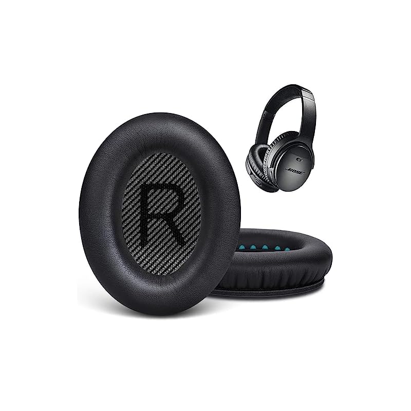 【プロ仕様】 GEVO イヤーパッド イヤークッション 交換用 Bose Quiet Comfort 35ヘッドフォンに適用 ヘッドホンパッド 遮音 ソフトレザー 高密度フォーム Bose QC 35