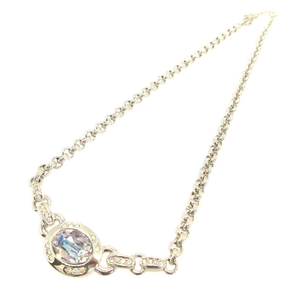 新品同様 クリスチャンディオール ヴィンテージ ネックレス メタル/メタル シルバー 0072【中古】Christian Dior レディース