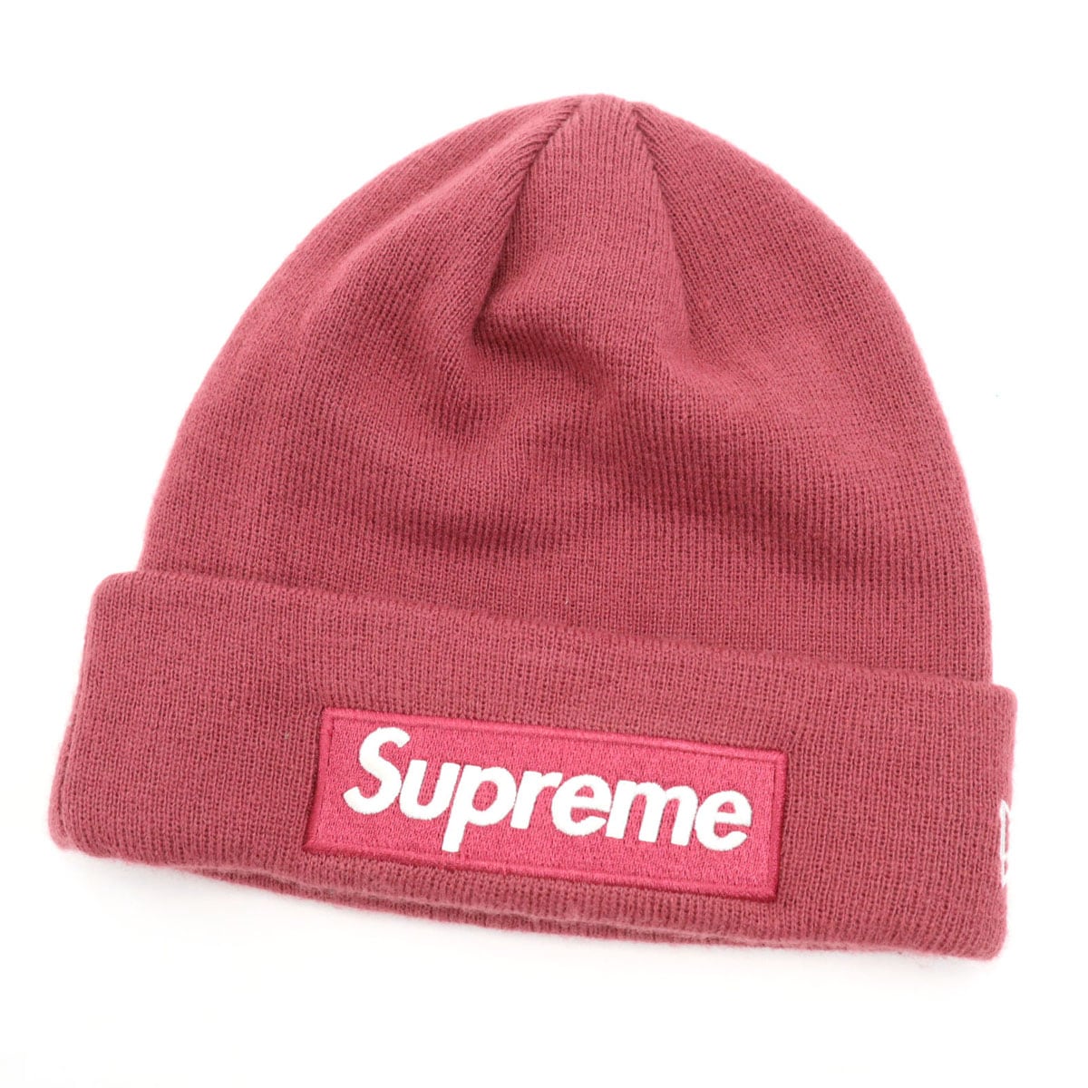 NEWERA ニューエラ コラボ ビーニー ニットキャップ ワインレッド メンズ 古着