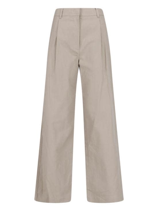 DUNST Women Straight Pants UDPA6B229K1 KHAKI Green