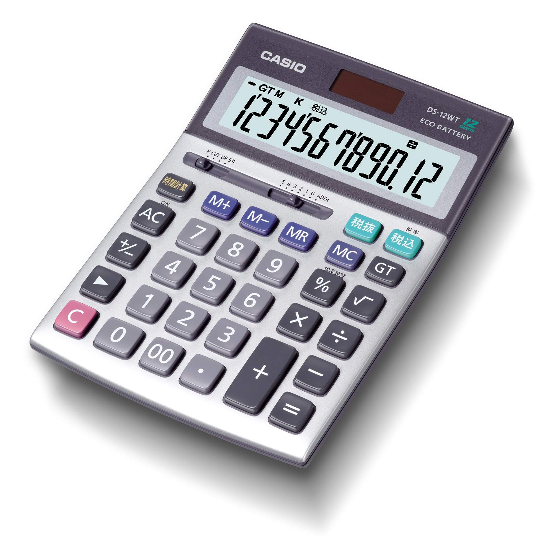 即日発送 カシオ 本格実務電卓 12桁 グリーン購入法適合 デスクタイプ DS-12WT-N
