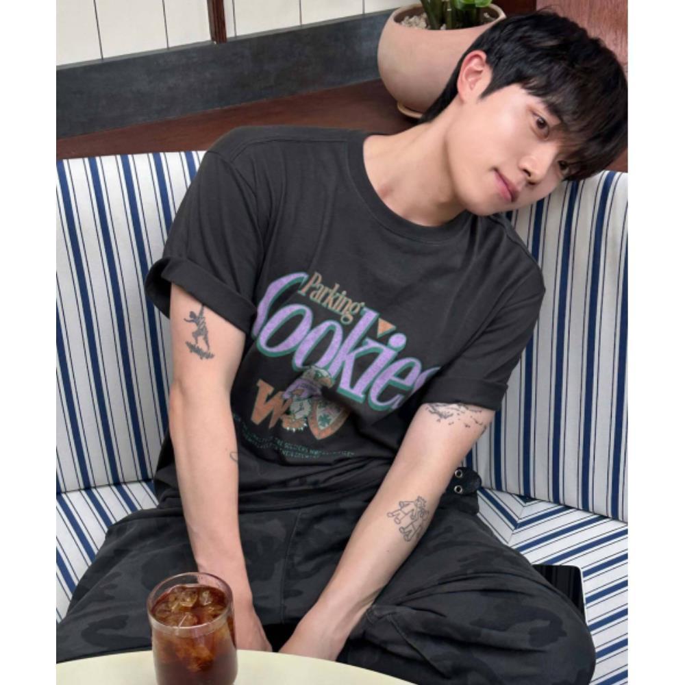 WMC Vintage Eagles T-Shirt CHARCOAL GREY O-MOBAS5M63005