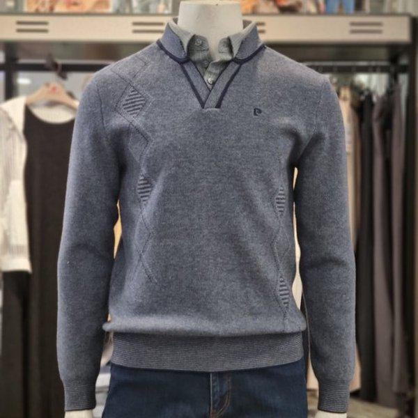 PPKT3354 変形アーガイルジャカードレイヤード