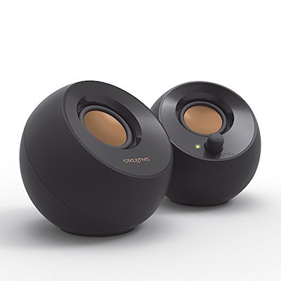 他サイト： Creative Pebble ブラック【価格.com プロダクトアワード2024】音声入力 ピンプラグ/電源 USB 接続 / 45度 上向きスピーカー 低音パッシブラジエーター 搭載 ピーク出力8の商品画像