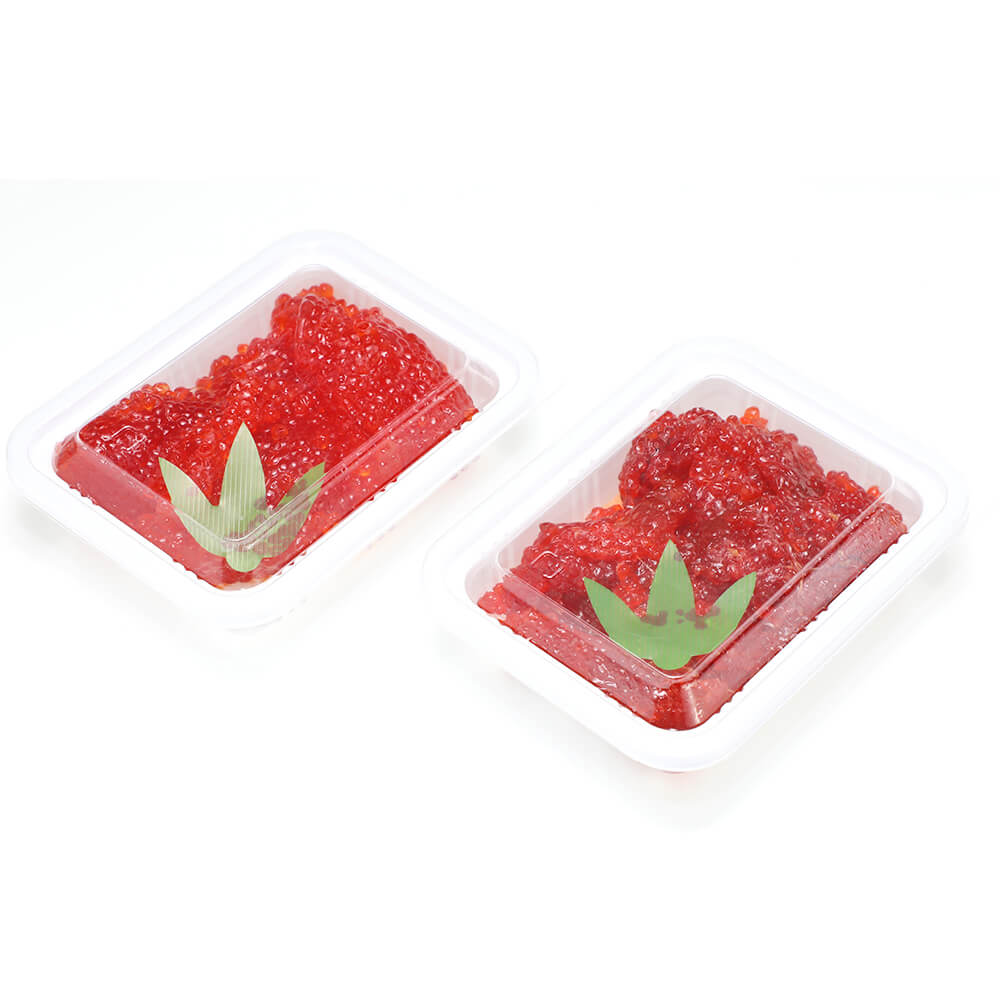 丸新スズキ 塩トラウト筋子/塩紅鮭筋子 詰合せ(各約200g)