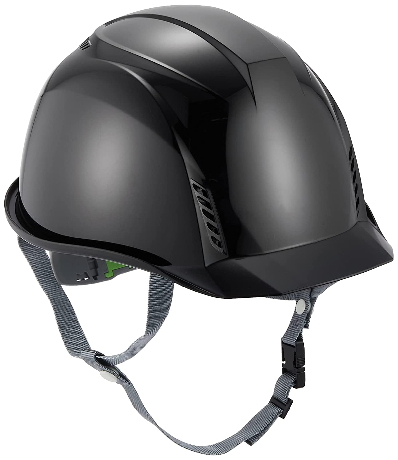 [DICプラスチック]ヘルメット 作業用 通気孔付き エアロメッシュ AA16-FV-HA2E4M-M3 クロ