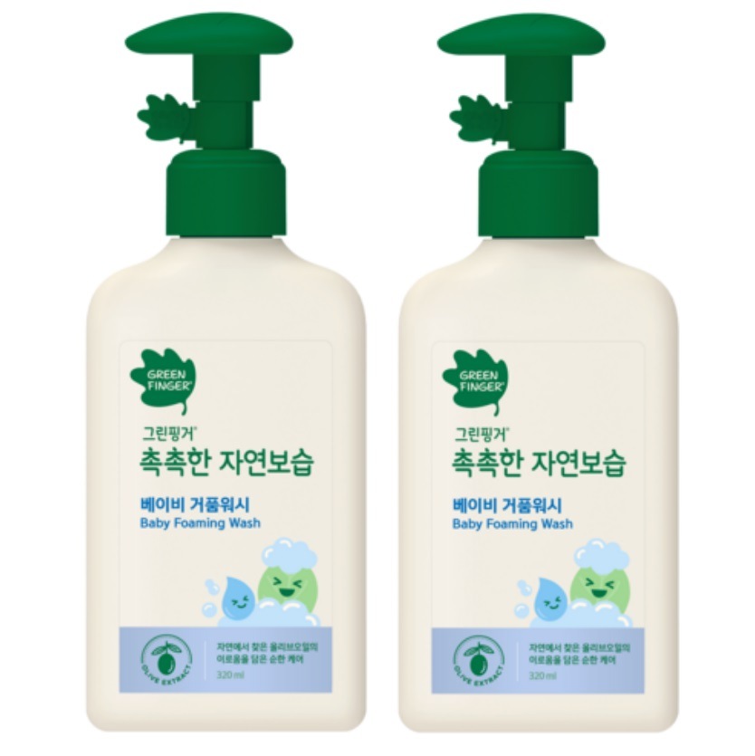 しっとりした自然保湿 ベビー泡ウォッシュ, 320ml*2ea (マイルドウォッシュ/泡ウォッシュ/ベビーボディウォッシュ/ベビーボディウォッシュ 韓国)