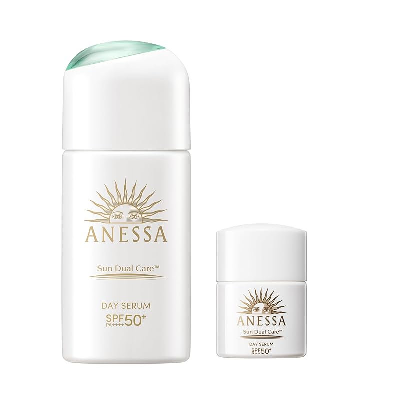 アネッサ(ANESSA) デイセラムN 【医薬部外品】 +ミニサイズ付き(増量セット) UV トーンアップ ライトピンク 朝用 ・ 日中用 (美容液 ・ クリーム ・ 乳液) 30mL+12mL 【2