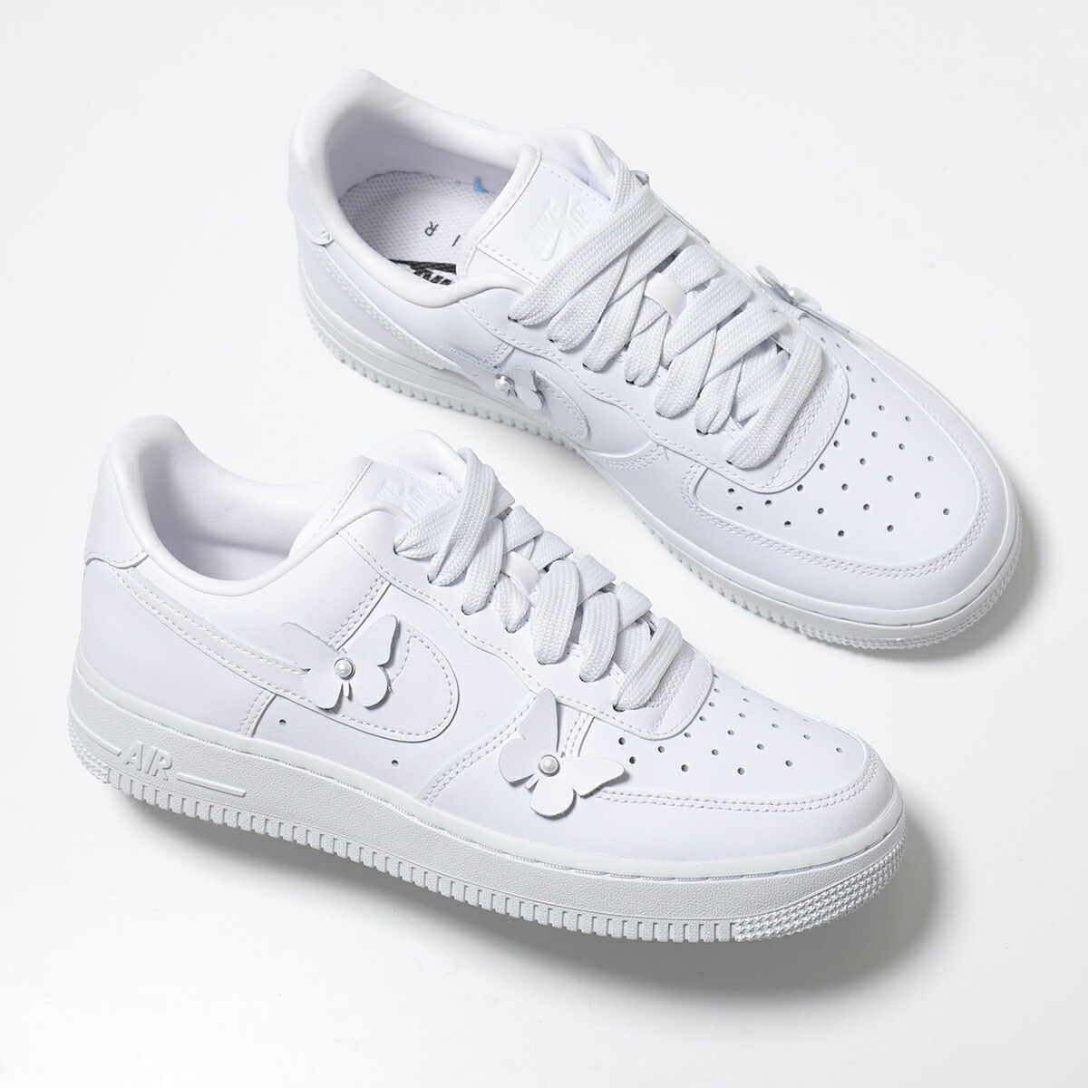 NIKE ナイキ スニーカー W NIKE AIR FORCE 1 LO エア フォース IH4480-100 レディース ローカット バタフライ 厚底 シューズ 靴 100/WHITE/WHITE