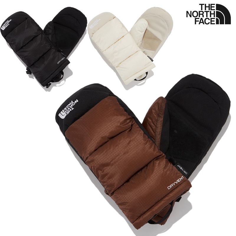 NJ3GQ54 NUPTSE DOWN MITT 防寒 保温力 軽量 ボリュームダウン フリースライニング 冬アウトドア スキー 通学通勤 ユニセックス コーデ提案 ダウンジャケット ニット帽 雪遊び